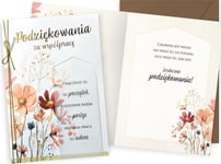 Tackkort För Ditt Samarbete Blommor
