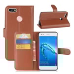 Huawei P9 Lite Mini Huawei P9 Lite Mini Vikbart läder fodral - Brun Brun