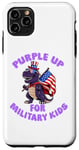 Coque pour iPhone 11 Pro Max Violet up pour les enfants militaires - Mois de l'enfant militaire