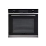 Russell Hobbs RHEO7201DS Midnight Collection Built-in 59.5cm Tall & Wide Multi-functional Electric Fan Oven, Dark Steel