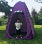 BAJIE tent Large Size 150 * 150 * 185Cm Portable Outdoor Shower Tent/Dreesing Tent/Toilet Tent/Photography Pop Up Tent With Uv Function Purple