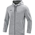 JAKO Men's Premium Basics Hooded Jacket, mens, 6829, Mottled light grey, L