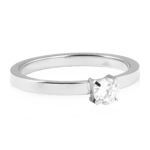 Blomdahl Tiffany CZ White Ring Titan (Storlek: 19mm)