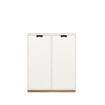 Asplund Snö E skåp white, eksockel, täckta dörrar, dj.42 cm
