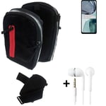  Holster / Shoulder + earphones for Motorola Moto G62 5G Bag Extra Belt Case