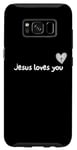 Coque pour Galaxy S8 Jésus vous aime Christ est roi la Bible Religieux Chrétien