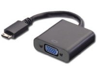MicroConnect HDMI Mini - VGA adapter - Video transformator - HDMI - VGA - sort