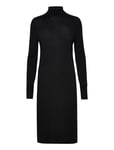 Extra Fine Wool High-Nk Dress Black Calvin Klein