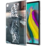 Yoedge Case Compatible for Samsung Tab S5E 10.5-Cover Silicone Soft Clear with Design Print Cute Pattern Antiurto Shockproof Back Protective Tablet Cases for Samsung Tab S5E 10.5, Cat