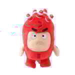 18cm Cartoon Oddbods Plysch Barn Leksaker Dockor Mjuk Söta Pogo Bubbles Jeff Slick Leksak, 100% NY Red