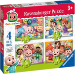 Ravensburger Cocomelon - 4 in Box (12 16 20 24 Pieces) Jigsaw Puzzles for Kids A