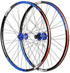 L.BAN MTB Bicycle Wheel Set 26"/ 27.5", Disc Brake Disc Mountain Bike Front Wheel Rear Wheel Double Wall Rims Quick Release 32 Holes 8-11 Speeds,26in