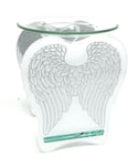 Angel Wings Glass Fragrance Oil Burner & Tealight Holder Candle Melt Wax Warmer