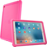 TECHGEAR Bumper Case fits Apple iPad Air 3 2019 / 3rd Gen, iPad Pro 10.5", Rugged Shockproof Soft Rubber Edge Protective Easy Grip Case + Screen Protector [Pink] - Kids & School Friendly Case
