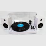 GPO Piccadilly Turntable Speakers hmv Exclusive Matte White Vinyl Record Player