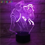 3D Illusion Lamp Led Night Light League of Legends Hero The Blind Monk Action Figure Friend Birthday Gift Bedroom Decor LOL Lee in