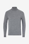 Calvin Klein - Tröja Merino RWS Mock Neck Sweater - Grå