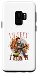Coque pour Galaxy S9 I'm sexy and I blow it funny leaf blower dad blague