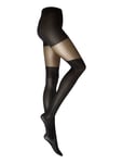 Dagmar Over-Knee Tights 20/80 Den Designers Pantyhose & Leggings Black Swedish Stockings