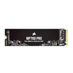 Corsair MP700 Pro 4 to M.2 PCIe Gen5 x4 NVMe 2.0 SSD - M.2 2280 - Jusqu'à 12 400 Mo/s en Lecture Séquentielle - TLC NAND Haute Densité - Noir