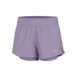 Nike Dri-Fit Mid Rise 3in 2in1 Shorts Femmes - Lilas