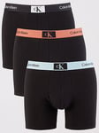 Calvin Klein 3 Pack Boxer Brief, Black, Size M, Men