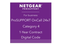NETGEAR ProSupport OnCall 24x7 Category 4 - Teknisk kundestøtte - rådgivning via telefon - 1 år - 24x7