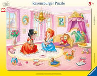 Ravensburger enfants-12000855-Dans Le château de princesse-8-17 pièces-Puzzle Cadre pour Enfants à partir de 3 Ans, 12000855
