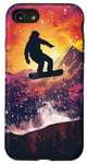 Coque pour iPhone SE (2020) / 7 / 8 Snowboarder Mid-Jump Snowboard Montagnes