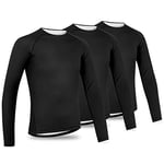 GripGrab Ride Thermo 1 and 3 Pack Winter Cycling Base Layer Long Sleeve Anti Odour Thermal Bicycle Undershirt Vest