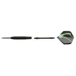 3X Darts 22g/pc Steel Tip Dart With Aluminium Shafts and Green Aurora  Flights