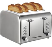 HAMILTON BEACH Rise HB5729 4-Slice Toaster - Silver, Silver/Grey