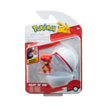 Pokémon Clip ‘N’ Go Magby and Premier Ball Includes 2-Inch Battle Figure and Pre