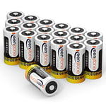 CR123A Lithium Batteries, Keenstone 18 Pack 3V 1650mAh CR123 CR17345 Disposable Battery with 10-Year Shelf Life for Torch, Toys, Camera, Alarm System, Microphones.ect [Non-Rechargeable, NOT for Arlo]