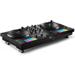 HERCULES DJCONTROL INPULSE T7 - Contrôleur DJ motorisé noir avec deux platines