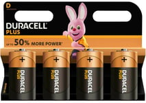 Duracell D Cell Batteries Size Plus Power Alkaline x 4 LR20, MN1300, MX1300 Mono