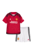 Manchester United 23/24 Home Mini Kit Sport T-shirts Football Shirts Red Adidas Performance