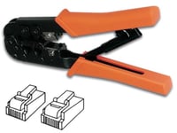 Toolland Pince à sertir multifonctionnelle, pour connecteurs modulaires RJ11, RJ12 et RJ45