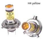 2x Bil H4/H7 9003 HB2 8000K Hi/Lo Beam 20 LED Dimljus Körning Yellow H4