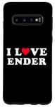 Coque pour Galaxy S10 I Love Ender Nom assorti Girlfriend & Boyfriend Ender