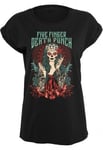 Urban Classics Five Finger Deathpunch Lady Muerta t-shirt dam (L,black)