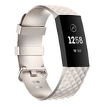 Vanntett Fitbit Charge 4 etc. bånd - Sølvfarget