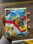 Lego City Firefighter Jet 952209 Minifigure Foil Baggy Awesome Ages 5+