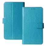 Lankashi Book Stand Premium Retro Business Flip Leather Protector TPU Silicone Case For Nokia 105 (2019) Cover Etui Wallet (Blue)
