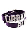Urban Pup Personligt Läder Halsband Lila