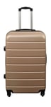 Resväska - Hardcase resväska - Storlek Medium - Guld - Praktisk resväska