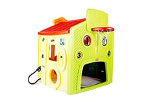 Little Tikes - Tikes Town Playhouse - Outdoor Play Set - 4 Zones - Contains Basketball Net, Goal & More - Encourages Imagination & Active Games - 18 Months to 5 Years - Evergreen