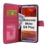 New Standcase Wallet Motorola Moto G9 Play (Hotpink)