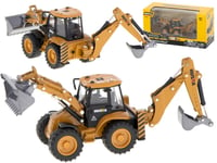 Grävmaskinslastare bulldozer med skopa Formgjuten metall modell H-leksaker 1704 1:50