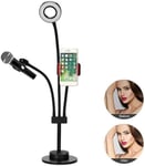 Anneau De Lumière Led Light Ring Avec Trépied,Clamp Et Support For Téléphone Vidéo,Maquillage,Selfie,Photographie,Live Streaming